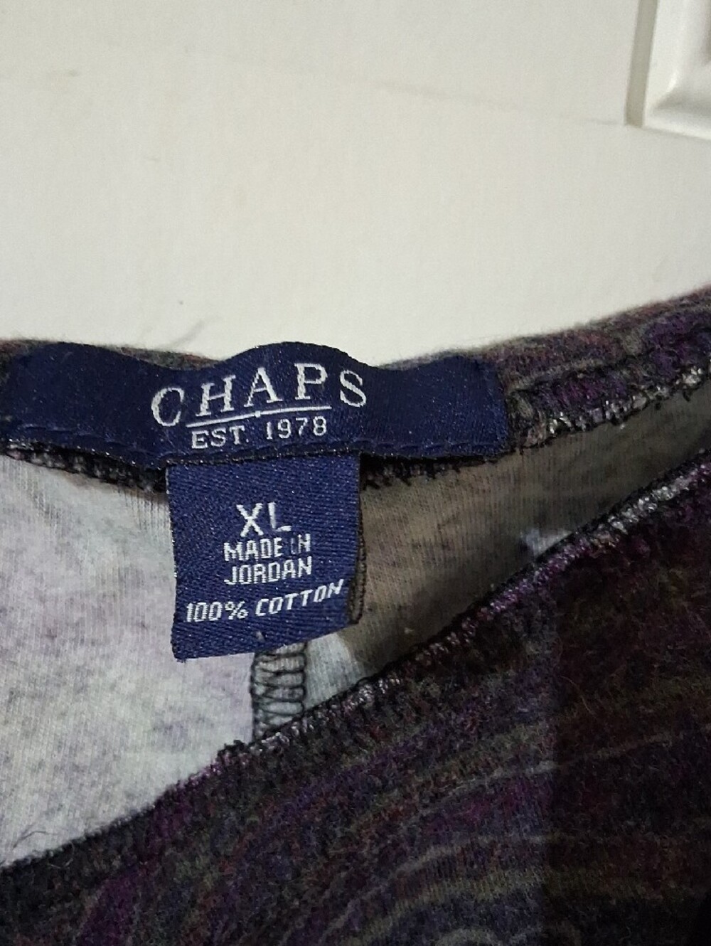 Chaps Purple Paisley Cotton Skirt - Picture 2 of 3